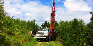 Well drilling in Charlevoix