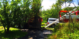 Forage d'un puits et installation de pompe à Charlevoix